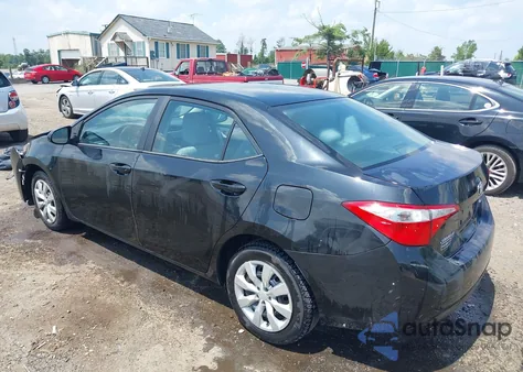 2016 Toyota Corolla Le from USA, damaged, VIN 2T1BURHE3GC738442